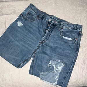 Old Navy Slouchy Straight Ripped Jeans